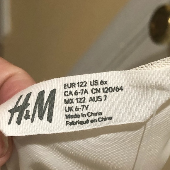 BRAND NEW: H&M Ivory Dress with Gold Sequins girls’ size 6x & 10- $30 each - Picture 6 of 8